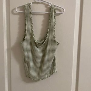 Green striped tank